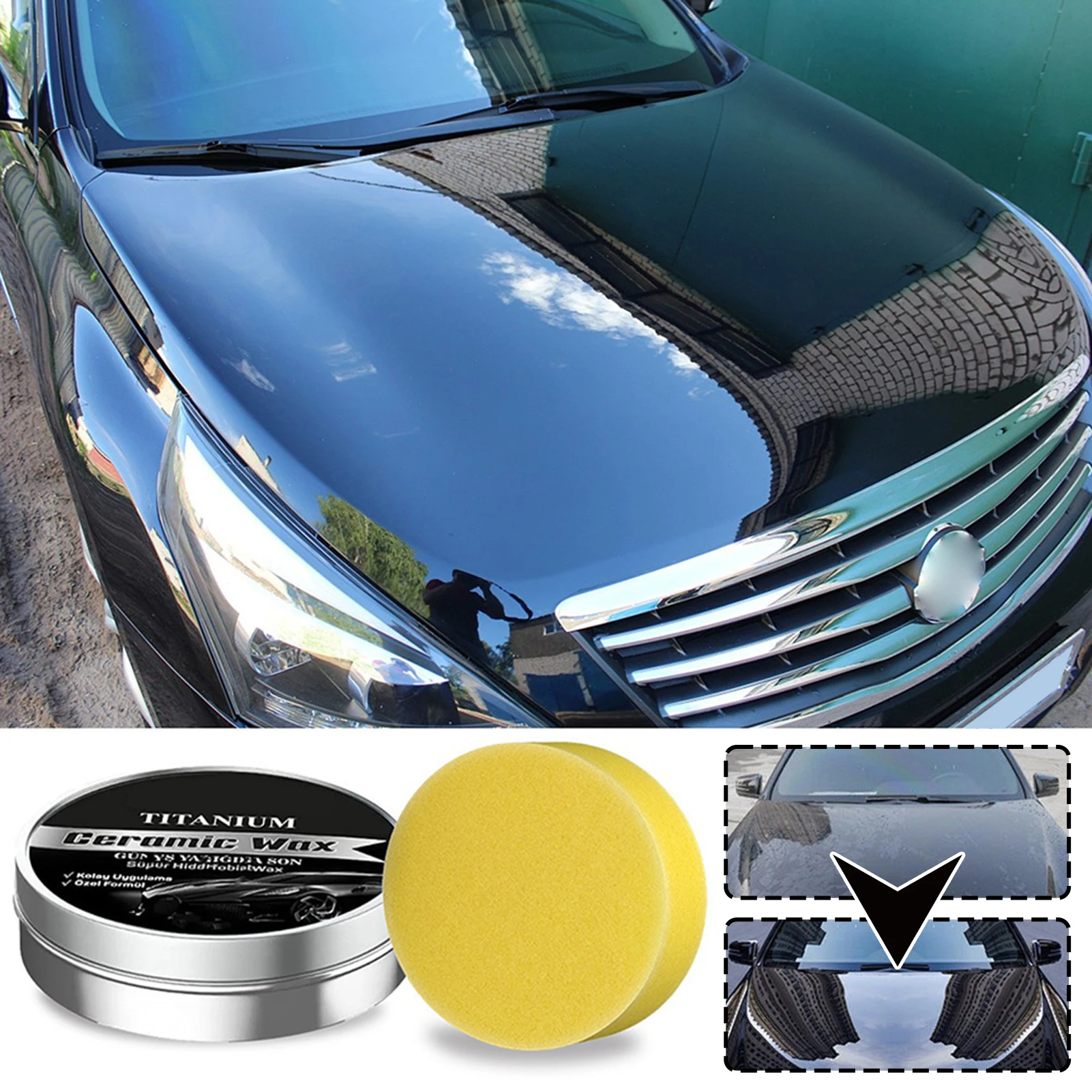 Car Wax Ceramic Coating - Wosk do polerowania powłok samochodowych, wosk