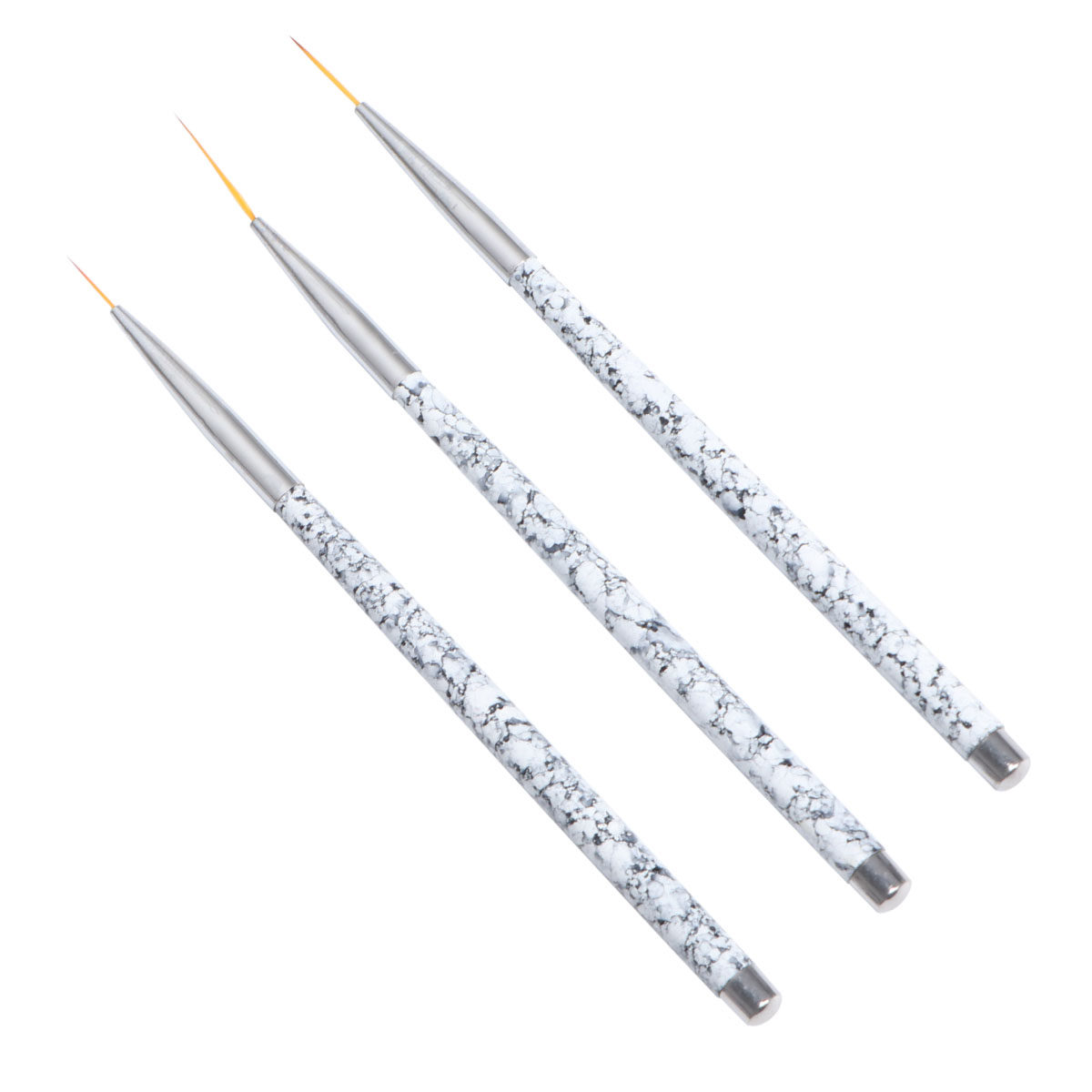 Detailing Brush Set - Zestaw 3 pędzli do zdobienia paznokci,