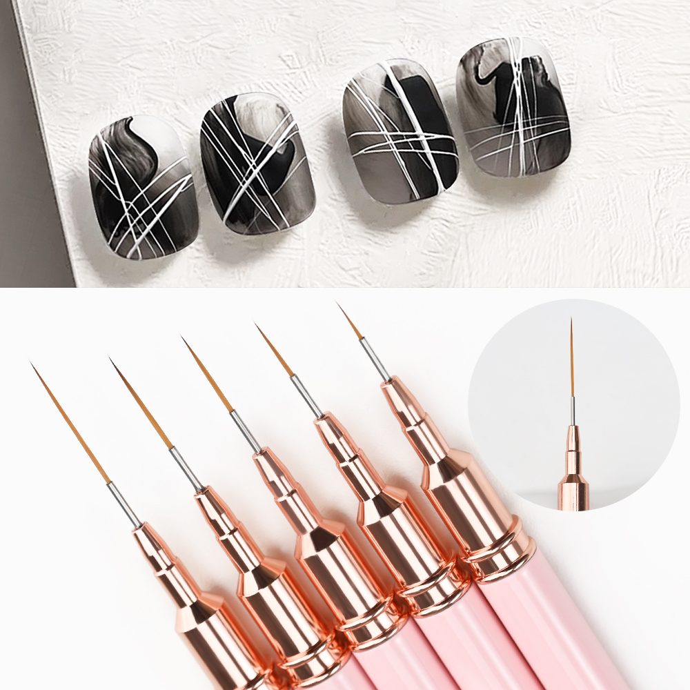 Zestaw 5 różowych metalowych p – Detailing Brush Set recenzja i cena