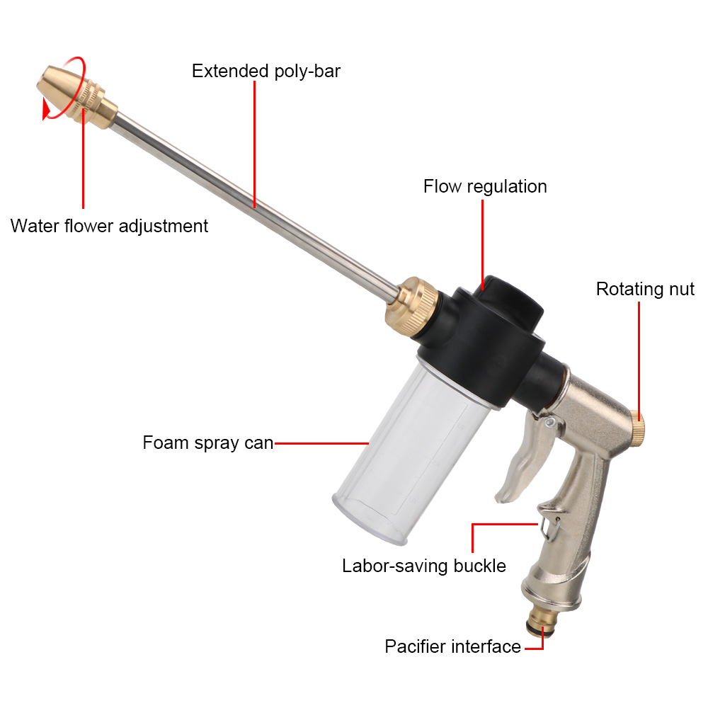 Długa piankowa myjka samochodo – Pressure Washer Foam Gun recenzja i cena