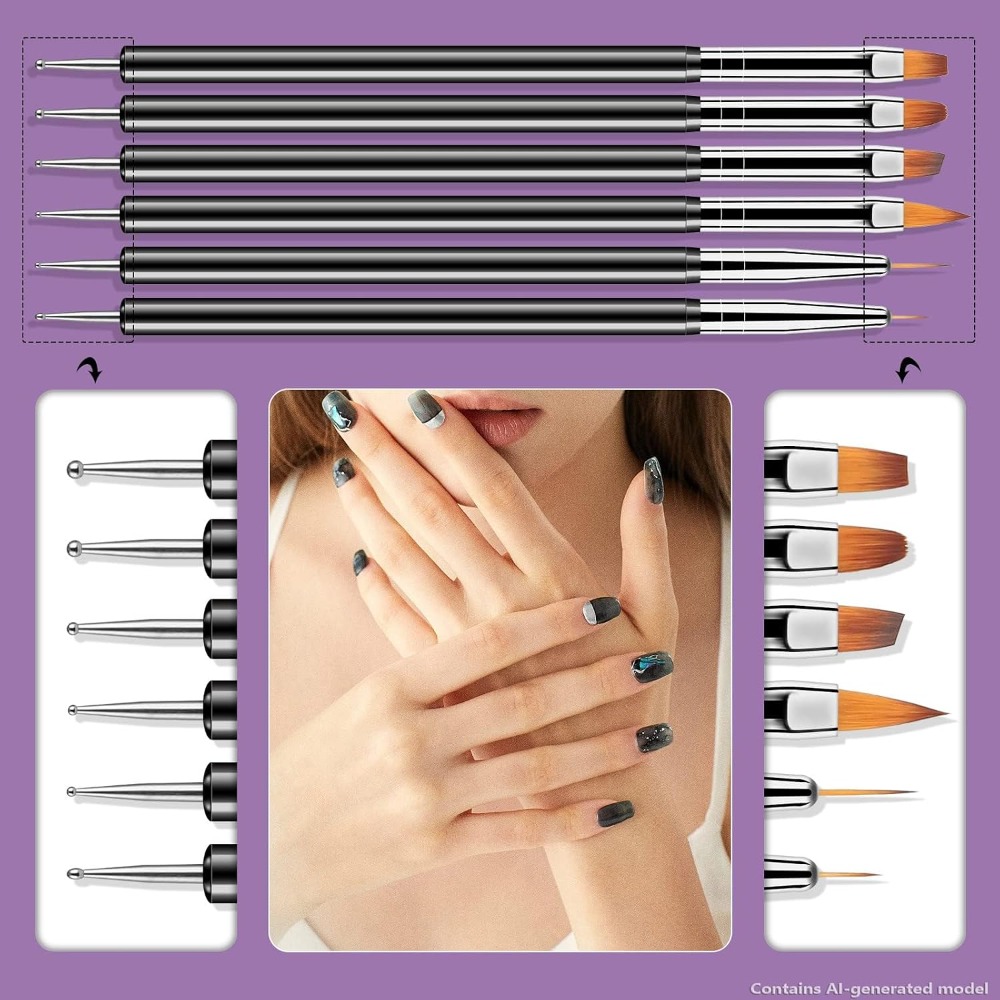 Zestaw 6 dwustronnych narzędzi – Detailing Brush Set recenzja i cena